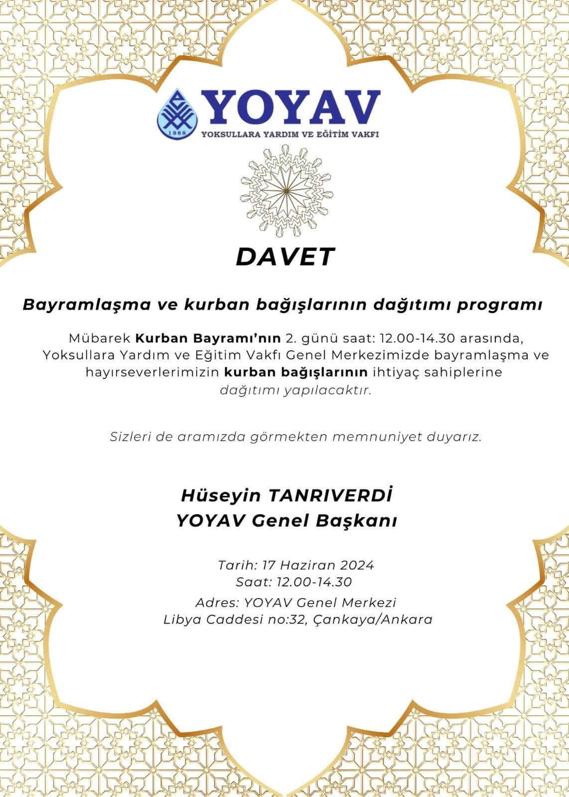 KURBAN DAVET